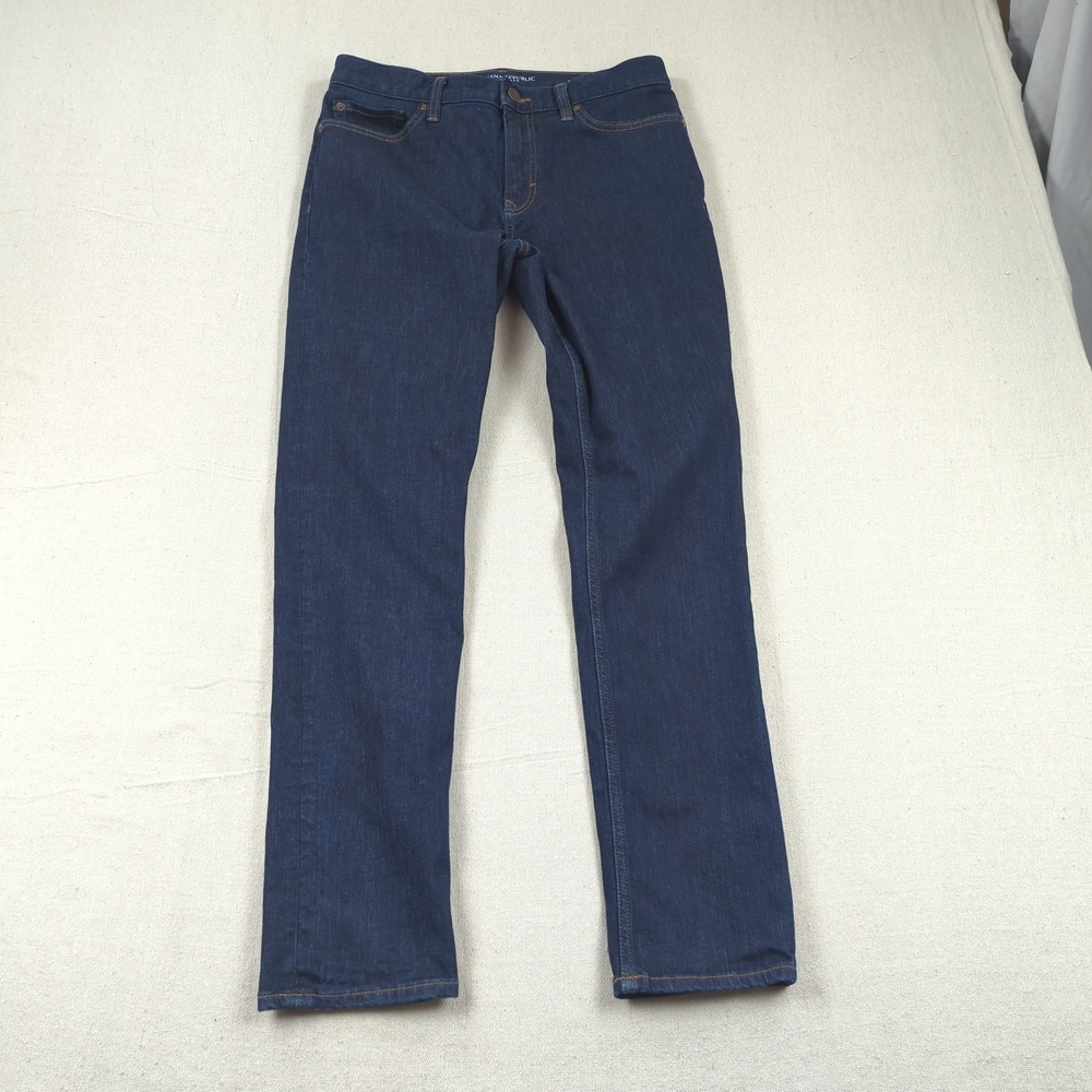 Banana Republic Jeans Mens 30x30 Blue Traveler Slim‎ Fit Casual